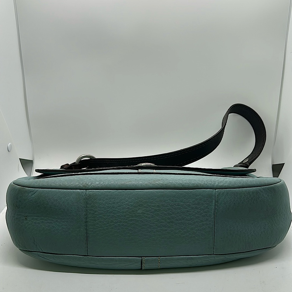 Coach Robin’s Egg Light Blue Pebbled Leather Hobo Bag Purse 🌸🌸 - Picture 6 of 13